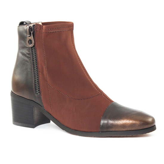 Bottines Et Boots Fugitive Lopus Bronze Marron, vue principale de la chaussure femme