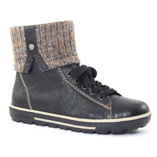 Bottines Et Boots Rieker z8753 Noir, vue principale de la chaussure femme