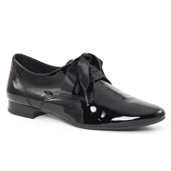 Chaussures À Lacets Scarlatine 9411 Vernis Noir, vue principale de la chaussure femme