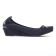 ballerines compensées nubuck bleu mode femme automne hiver vue 2