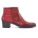 boots confort rouge mode femme automne hiver vue 2