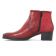 boots confort rouge mode femme automne hiver vue 3