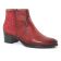 boots confort rouge mode femme automne hiver vue 1