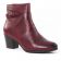 boots confort rouge mode femme automne hiver vue 1