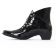 boots vernis noir mode femme automne hiver vue 3