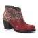 low boots rouge mode femme automne hiver vue 1