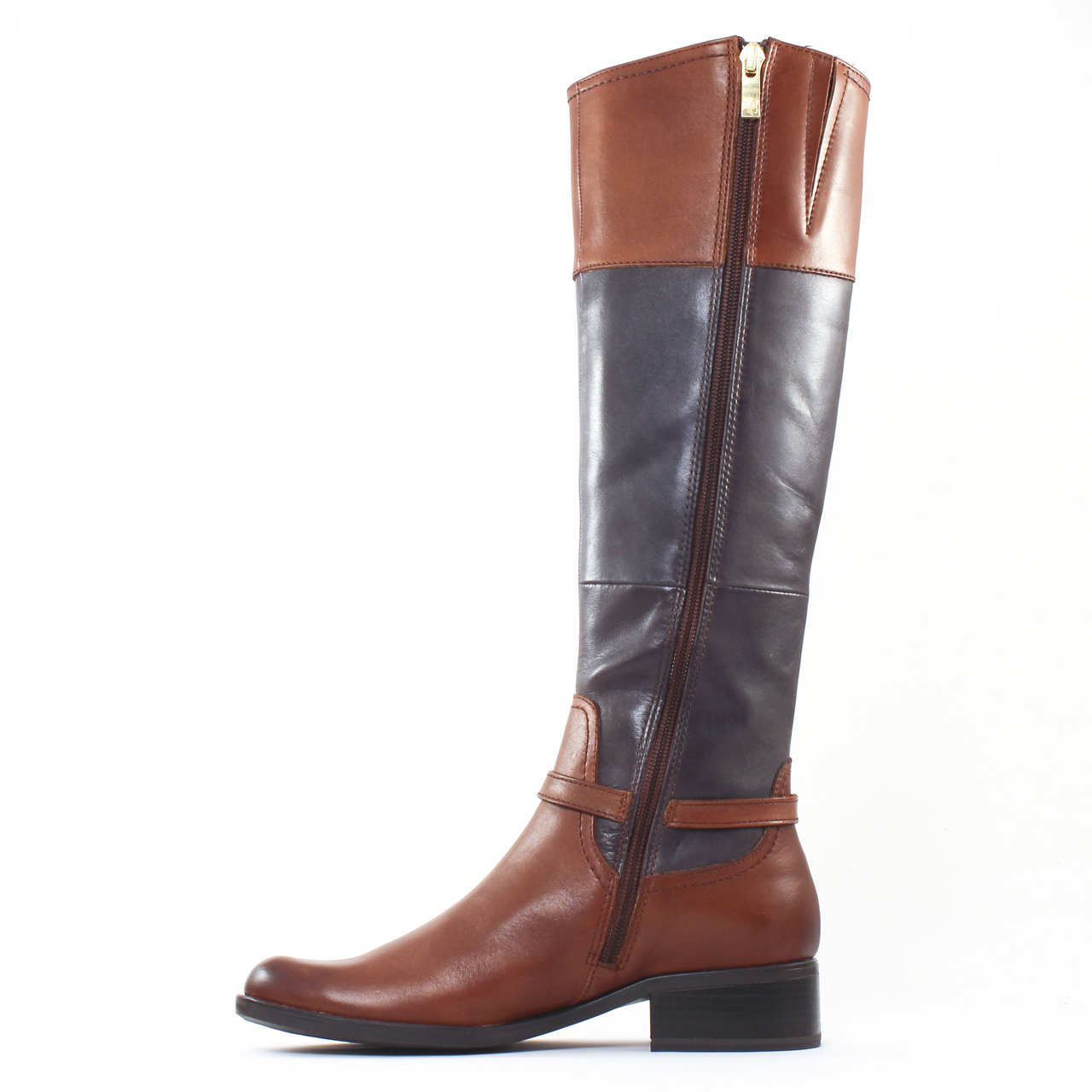 Bottes Cavalières Femme - Similicuir, Talon Bas - Style épuré Montant Au Genou