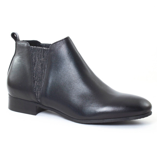 Bottines Et Boots Scarlatine 77522F Noir Argent, vue principale de la chaussure femme