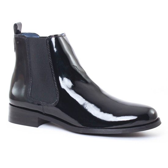 Bottines Et Boots Scarlatine 2662 Noir Vernis Noir, vue principale de la chaussure femme