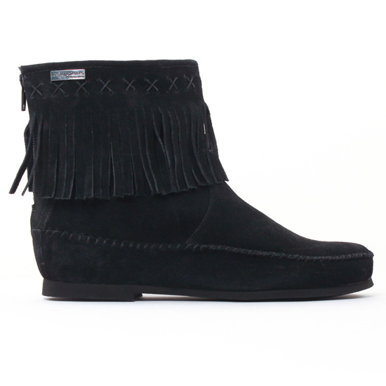 boots noir mode femme automne hiver - Photo Produit 2