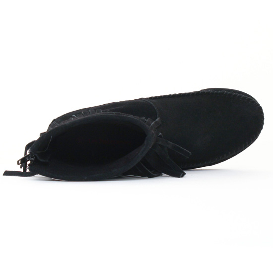 boots noir mode femme automne hiver - Photo Produit 4