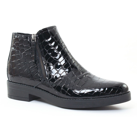 Bottines Et Boots Scarlatine 6649 Croco Noir, vue principale de la chaussure femme