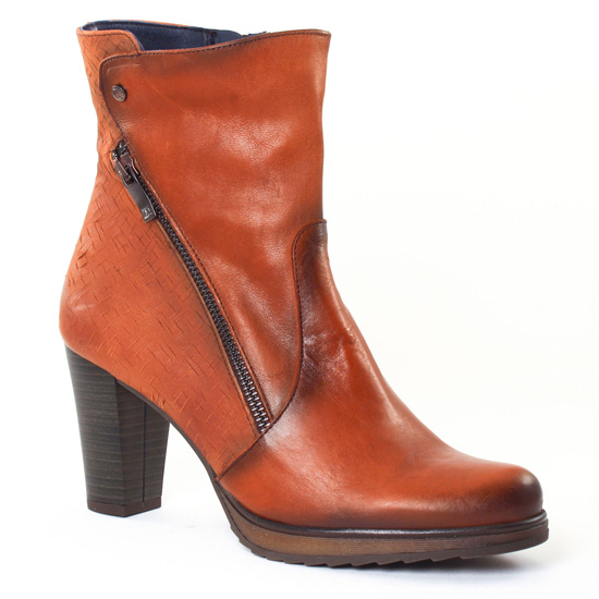 Bottillons Dorking delia 6791 marron, vue principale de la chaussure femme