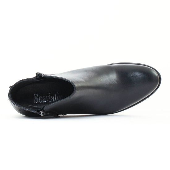 boots talon noir reptile mode femme automne hiver - Photo Produit 4