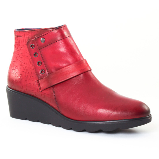 Bottines Et Boots Dorking 6968 Iris rouge, vue principale de la chaussure femme