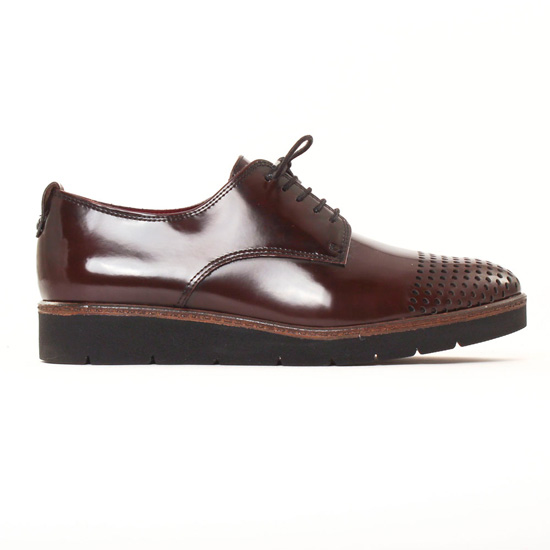 derbys compensées bordeaux mode femme automne hiver - Photo Produit 2