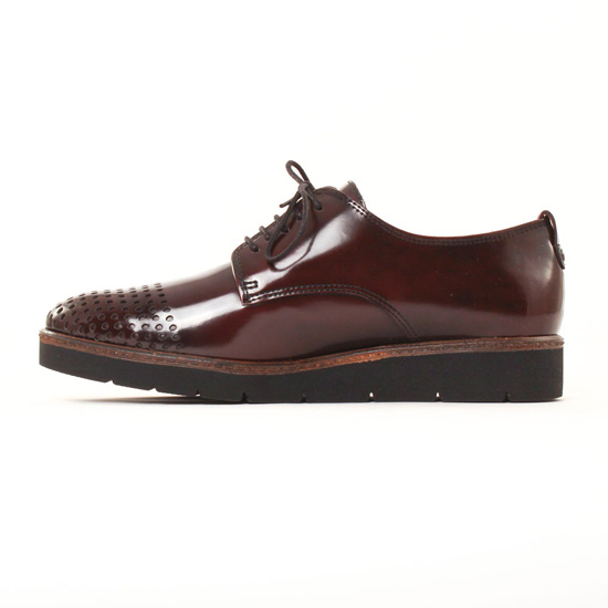 derbys compensées bordeaux mode femme automne hiver - Photo Produit 3