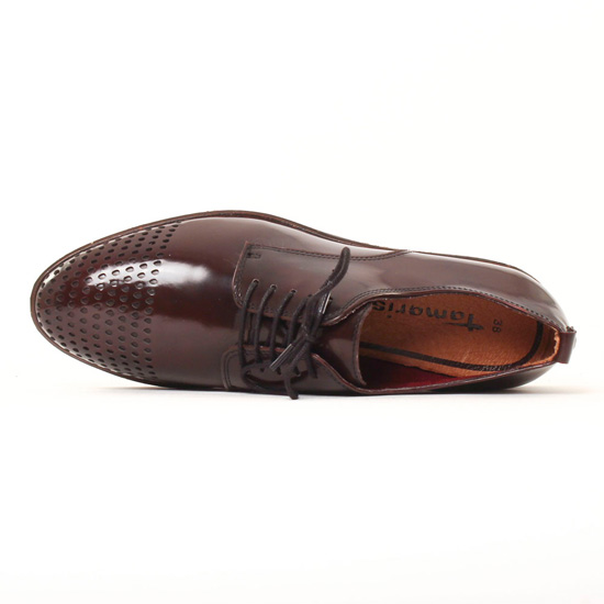 derbys compensées bordeaux mode femme automne hiver - Photo Produit 4