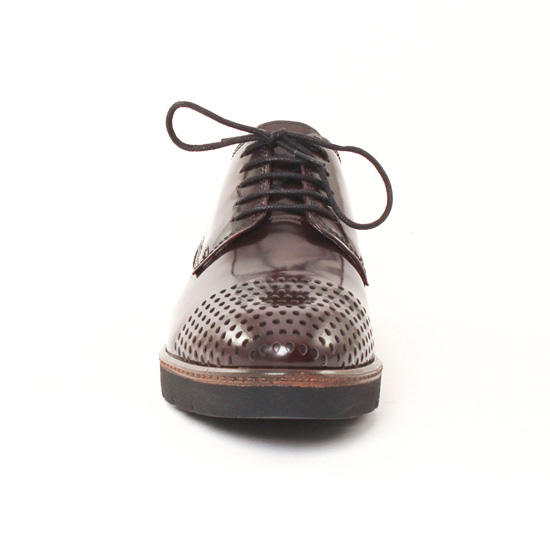 derbys compensées bordeaux mode femme automne hiver - Photo Produit 6
