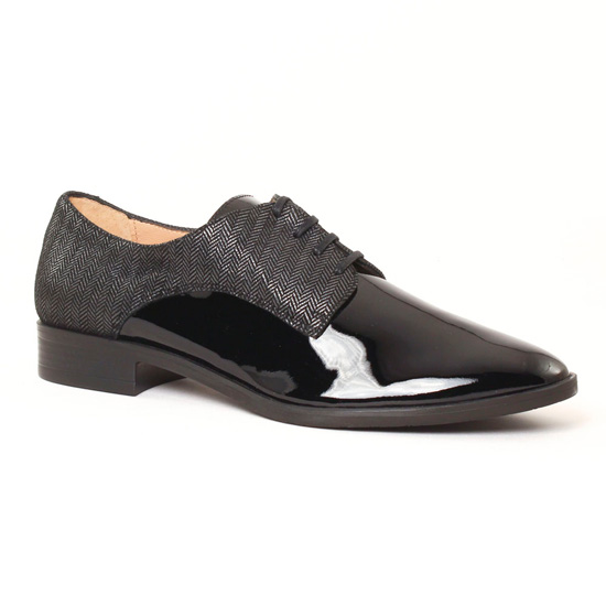 Derbys Jb Martin Frelon Noir, vue principale de la chaussure femme