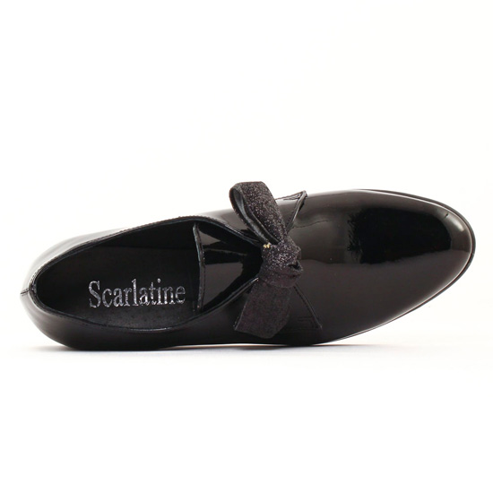 derbies noir paillette mode femme automne hiver - Photo Produit 4