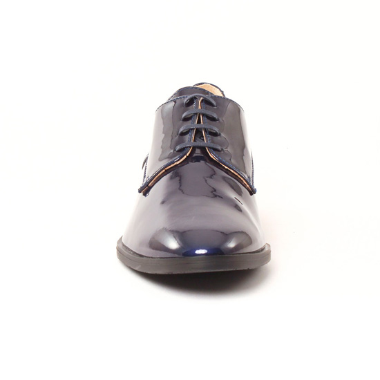 derbies vernis bleu mode femme automne hiver - Photo Produit 6
