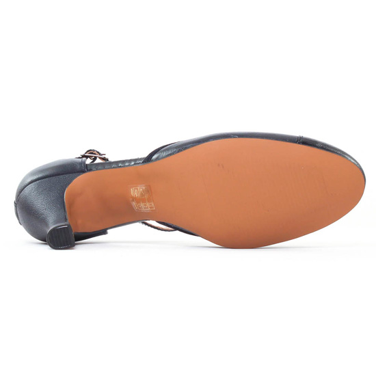escarpins salomé bleu marine mode femme automne hiver - Photo Produit 5