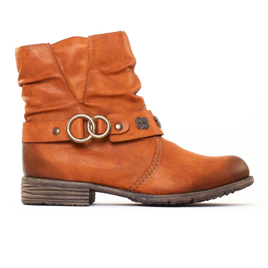 boots marron mode femme automne hiver - Photo Produit 2