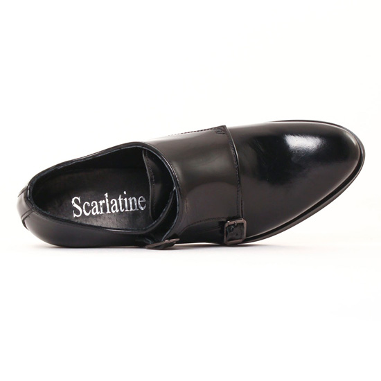 mocassins talon haut noir mode femme automne hiver - Photo Produit 4