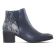 boots élastiquées bleu python mode femme automne hiver vue 2