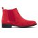 boots élastiquées rouge mode femme automne hiver vue 2