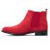 boots élastiquées rouge mode femme automne hiver vue 3