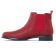 boots élastiquées rouge serpent mode femme automne hiver vue 3