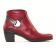 boots rouge mode femme automne hiver vue 2