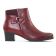 boots talon bordeaux mode femme automne hiver vue 2