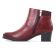 boots talon bordeaux mode femme automne hiver vue 3