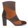 boots talon orange gris mode femme automne hiver vue 2