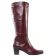 bottes bordeaux mode femme automne hiver vue 2