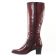 bottes bordeaux mode femme automne hiver vue 3