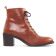 bottines à lacets marron mode femme automne hiver vue 1