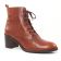 bottines à lacets marron mode femme automne hiver vue 4