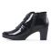 low boots vernis noir mode femme automne hiver vue 3