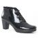 low boots vernis noir mode femme automne hiver vue 1