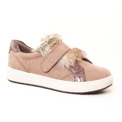 Chaussures femme hiver 2017 - tennis marco tozzi beige