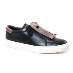 Chaussures femme hiver 2017 - tennis les tropéziennes noir or