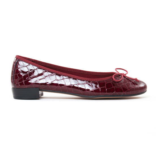 ballerines bordeaux mode femme automne hiver - Photo Produit 2