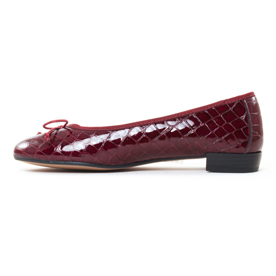 ballerines bordeaux mode femme automne hiver - Photo Produit 3