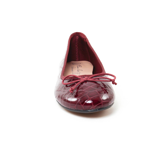 ballerines bordeaux mode femme automne hiver - Photo Produit 6