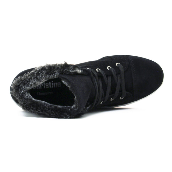 Scarlatine 267 Noir | basket fourrées noir automne hiver Scarlatine 267 Noir | basket fourrées noir automne hiver