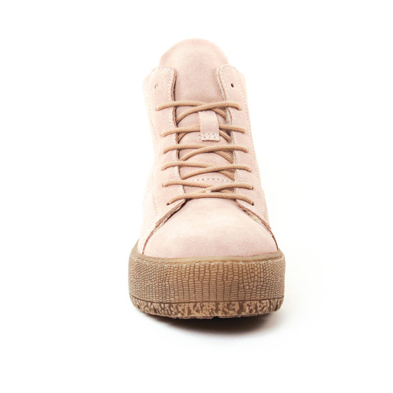 baskets fourrées rose beige mode femme automne hiver - Photo Produit 6